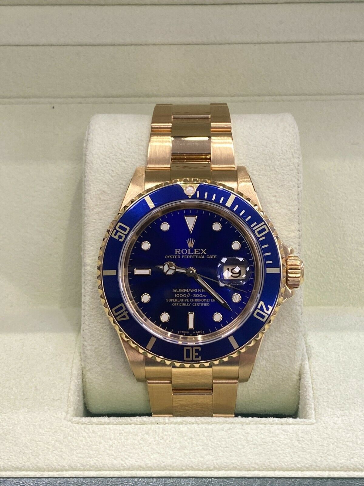 prosa hvordan man bruger Fabrikant Rolex Submariner 16618 Blue Dial 18k Solid Yellow Gold 40mm – Windsor Jewels