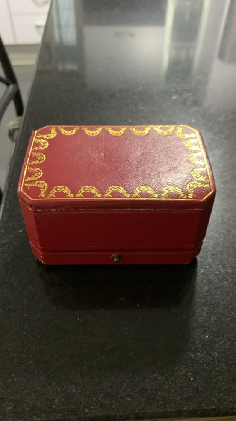 Cartier Santos Carree Automatic Brodeaux/Burgundy Dial Watch