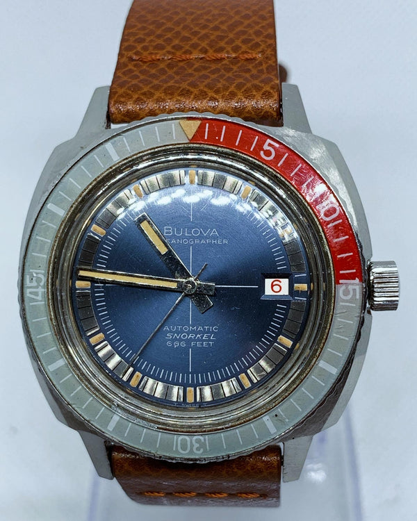 Bulova Vintage M9 SNORKEL Oceanographer Devil Diver 666FT Automatic Steel Watch