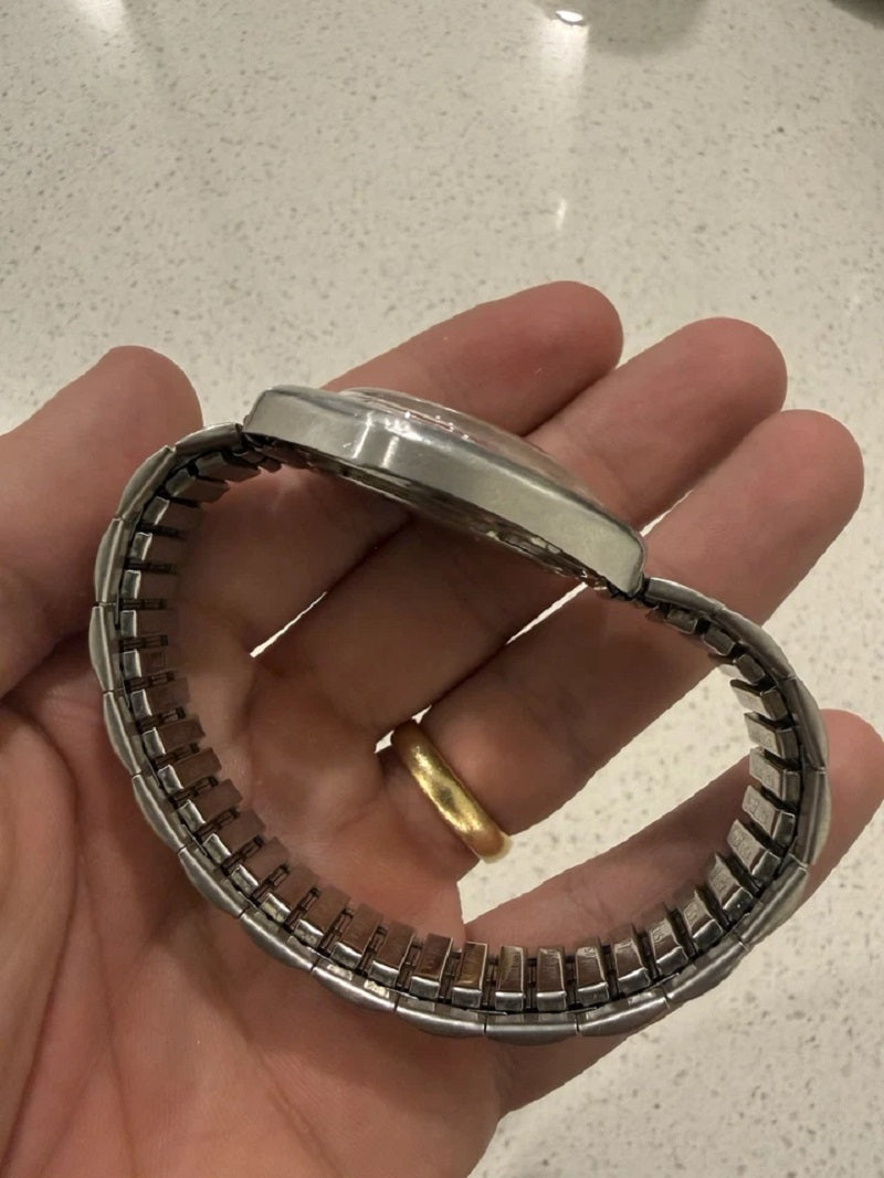 Bulova Accutron 70’s Accutron 218 Stainless Coffin Case Gradient Dial Mens Watch Serviced