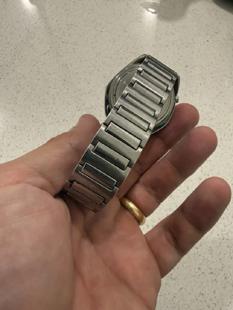 Bulova Accutron 70’s Accutron 218 Stainless Coffin Case Gradient Dial Mens Watch Serviced