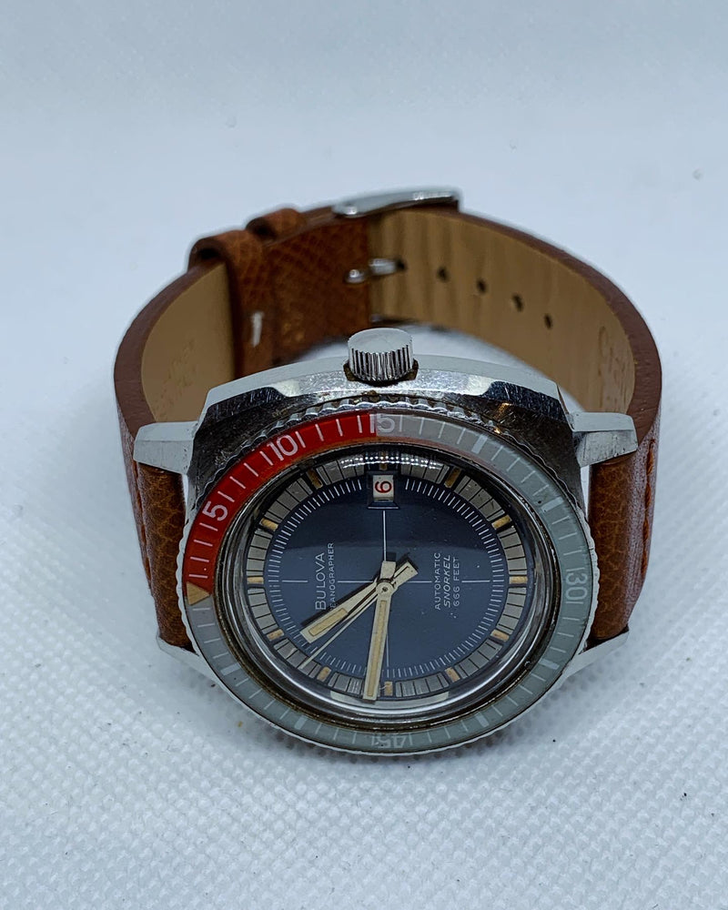 Bulova Vintage M9 SNORKEL Oceanographer Devil Diver 666FT Automatic Steel Watch