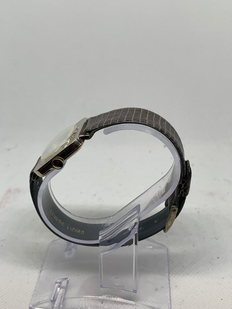 Omega Art Deco Solid White Gold