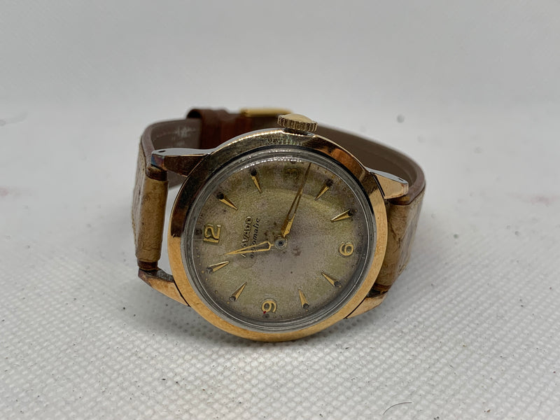 Movado Vintage Solid Gold Bezel Automatic 14K Solid gold Bezel Watch