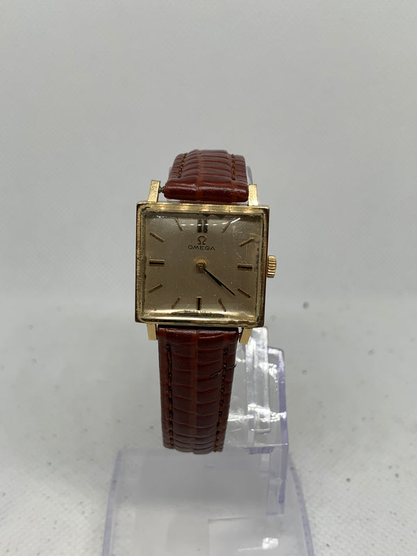 Omega Art Deco Solid 14K Gold Watch