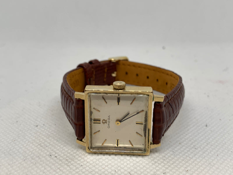 Omega Art Deco Solid 14K Gold Watch