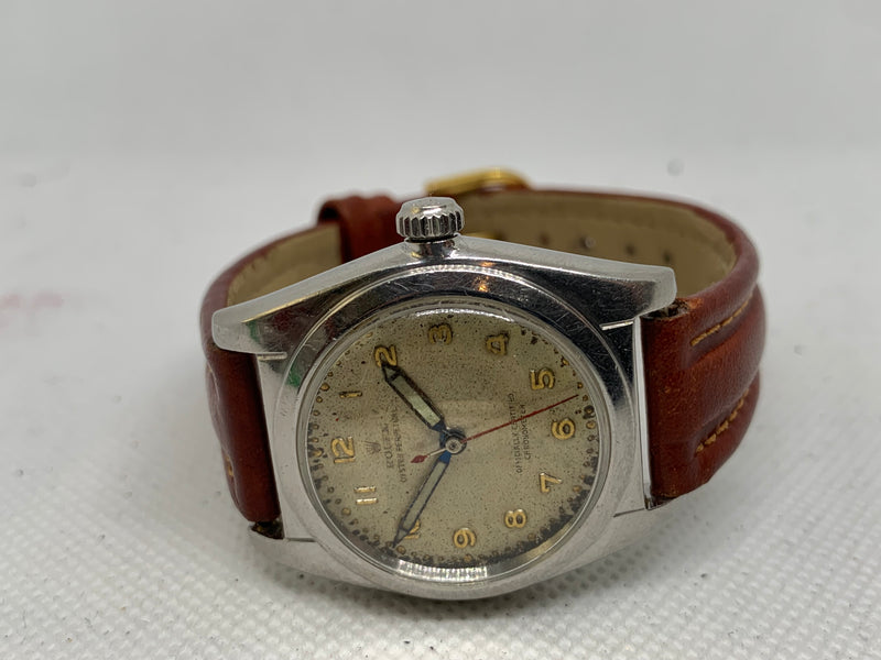 Rolex Oyster Perpetual Bubble Back Officially Certified Chronometer Military Watch 2940