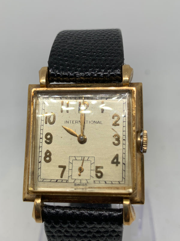 IWC Large Tank Solid 18K Rose Gold Watch