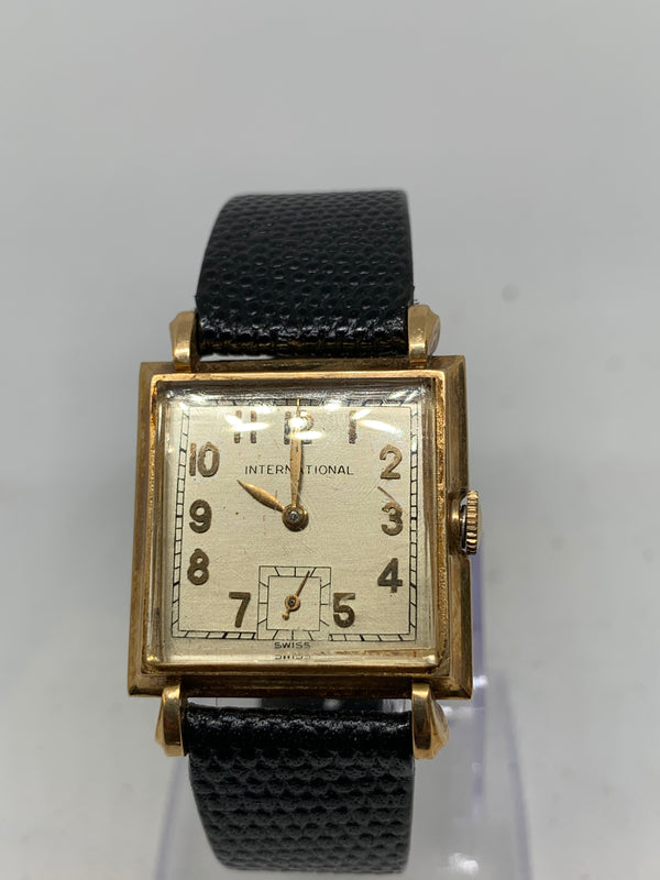 IWC Large Tank Solid 18K Rose Gold Watch