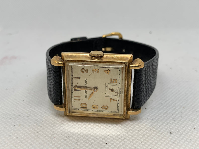 IWC Large Tank Solid 18K Rose Gold Watch