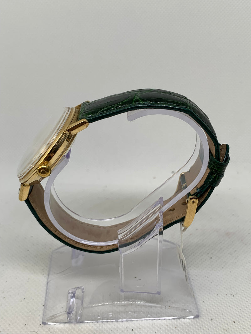 Omega Seamaster DeVille De Ville Automatic 18K Solid Gold Factory diamond dial Watch Stunning Condition