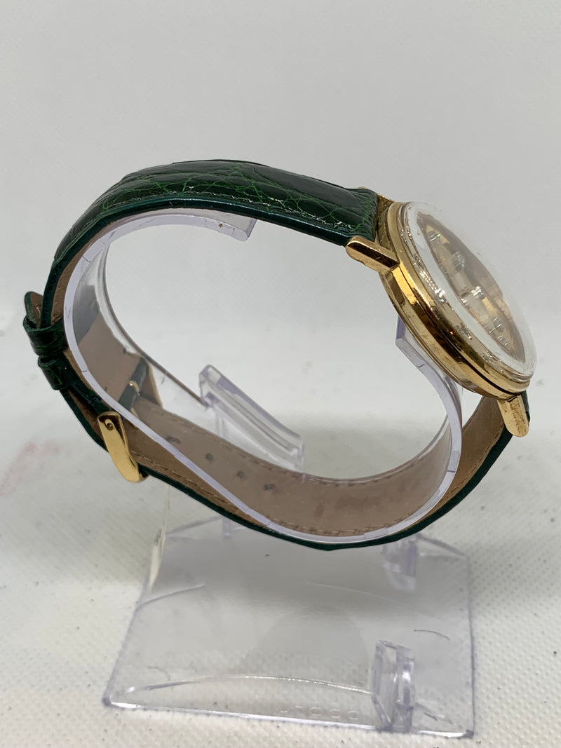 Omega Seamaster DeVille De Ville Automatic 18K Solid Gold Factory diamond dial Watch Stunning Condition