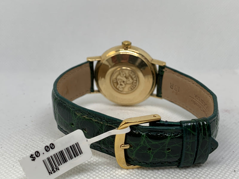 Omega Seamaster DeVille De Ville Automatic 18K Solid Gold Factory diamond dial Watch Stunning Condition