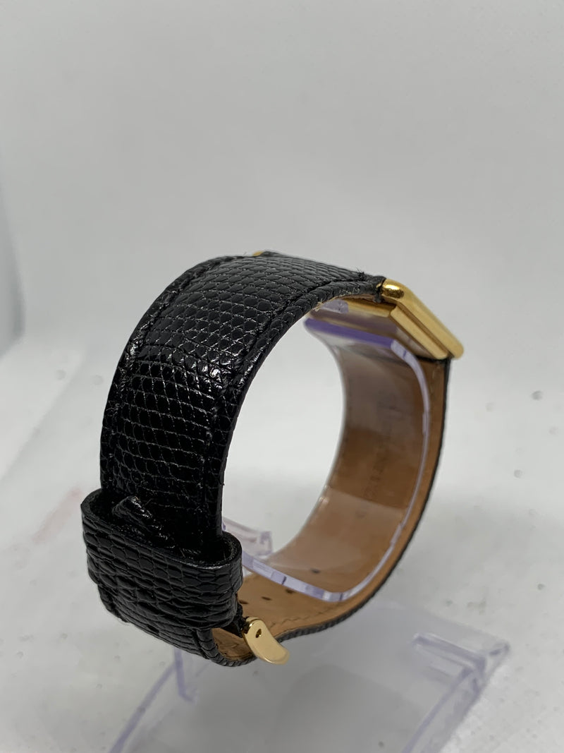 Jaeger-LeCoultre Classic Tank Style Vintage Mens Solid 18K Gold Watch