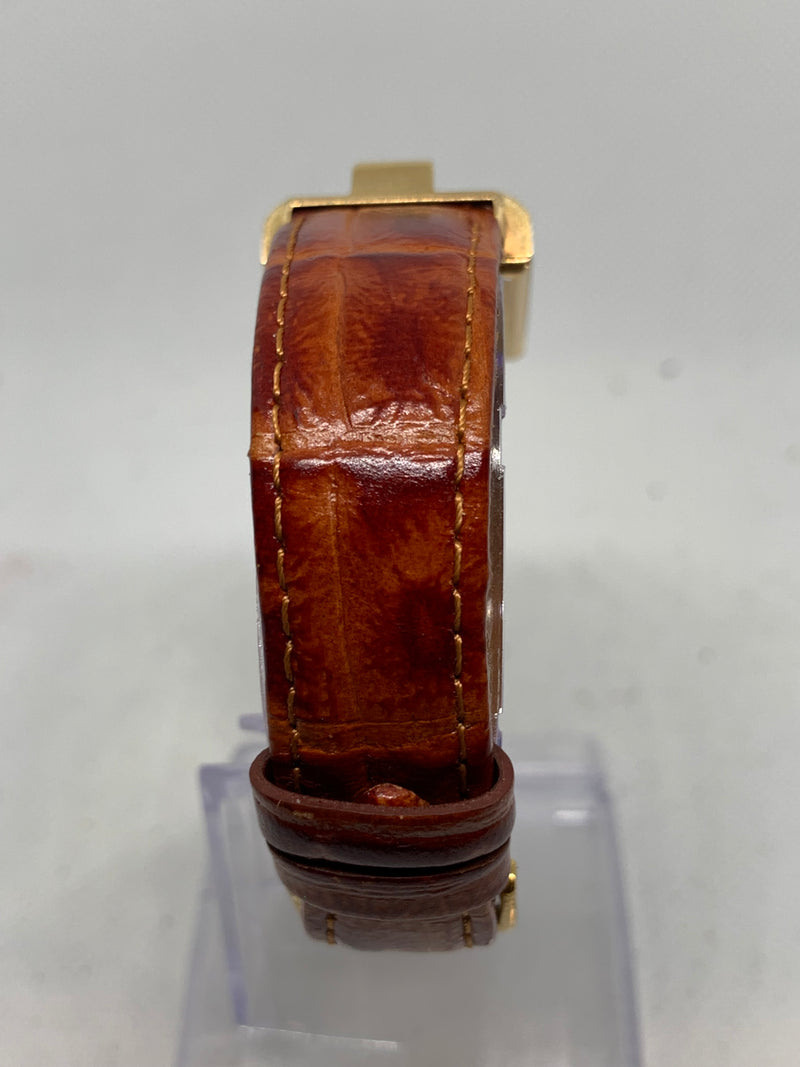 Gotham Deluxe Vintage 14k Solid Gold Watch with Diamonds 17 jewel