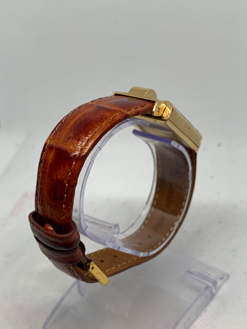 Gotham Deluxe Vintage 14k Solid Gold Watch with Diamonds 17 jewel