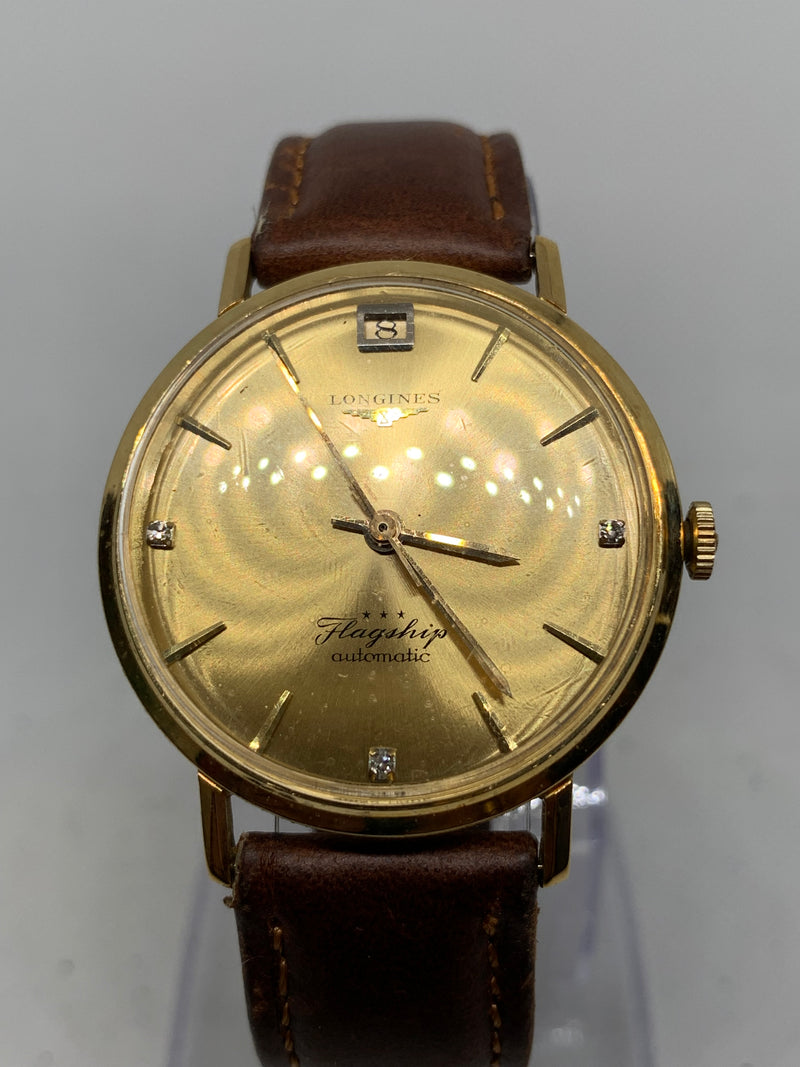 Longines Flagship 35 mm Diamonds 18K Solid Rose Gold Automatic Watch 3517 Diamond Markers