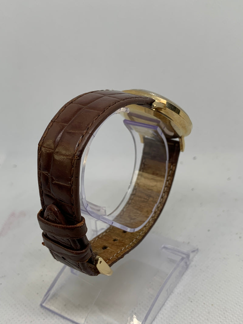 Lucien Piccard Automatic Seashark Vintage 14k Solid Gold Watch