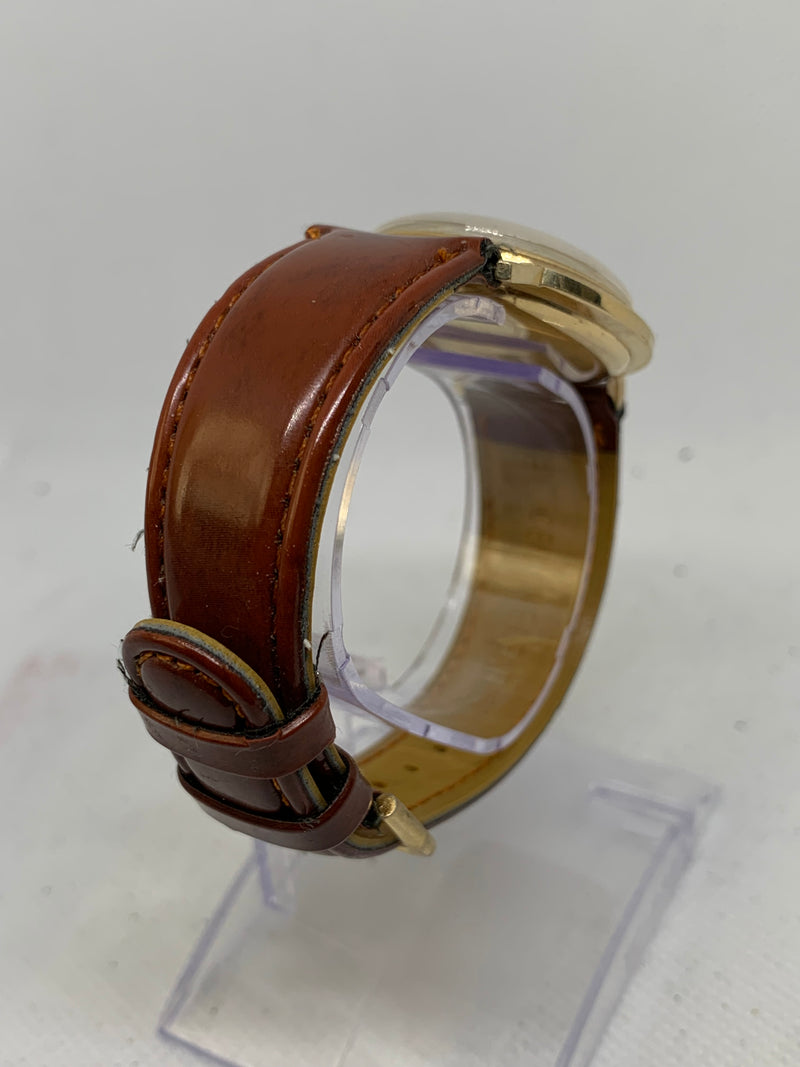 Lucien Piccard Automatic Seashark Vintage 14k Solid Gold Watch