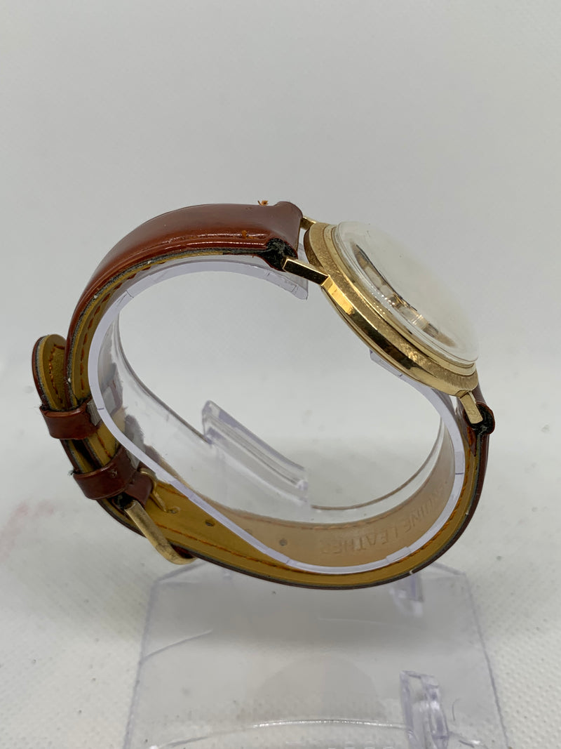 Lucien Piccard Automatic Seashark Vintage 14k Solid Gold Watch