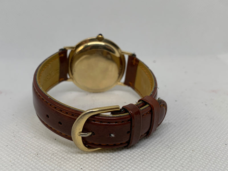 Lucien Piccard Automatic Seashark Vintage 14k Solid Gold Watch