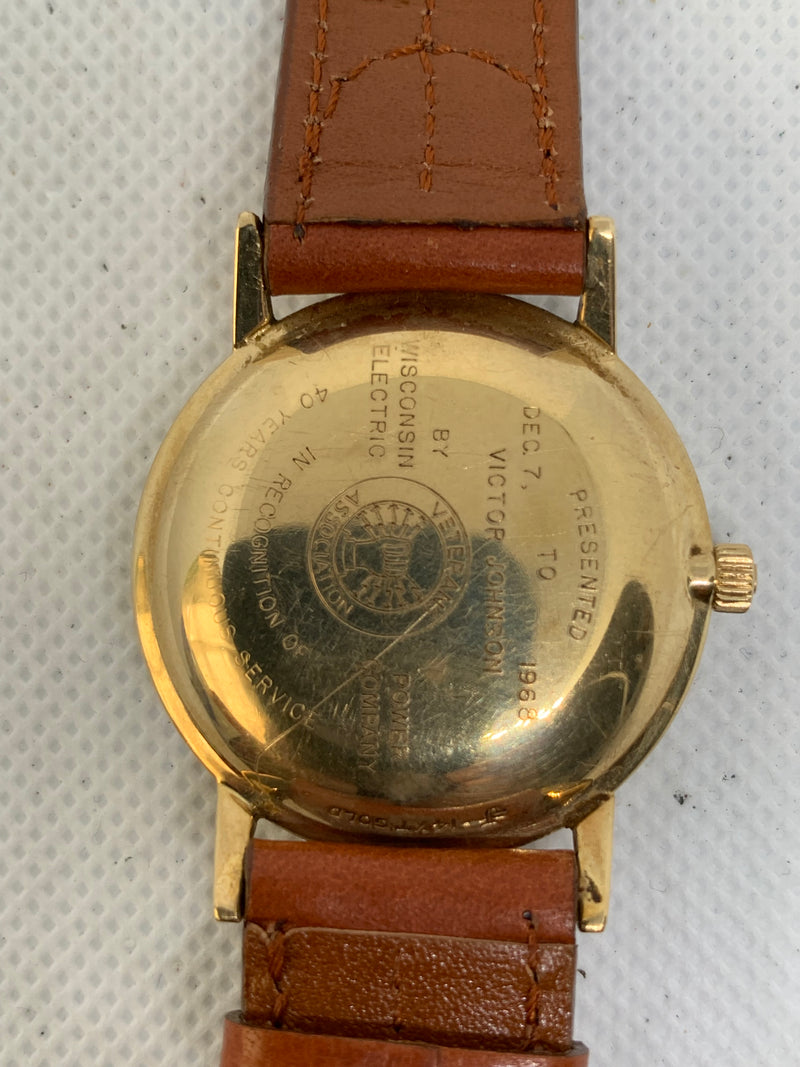 Girard Perregaux Gyromatic Vintage 14k Solid Gold Watch