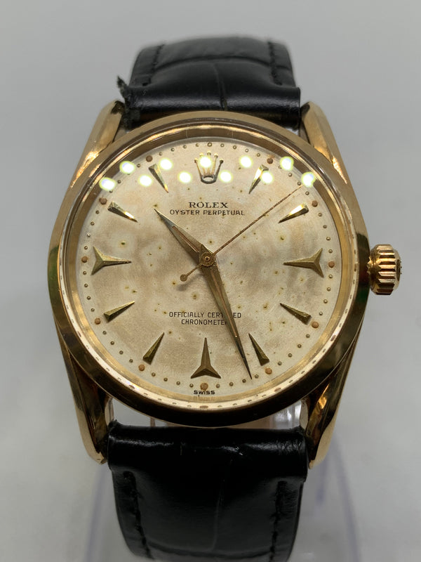 Rolex Oyster Perpetual 34 6590 Solid 18K Gold