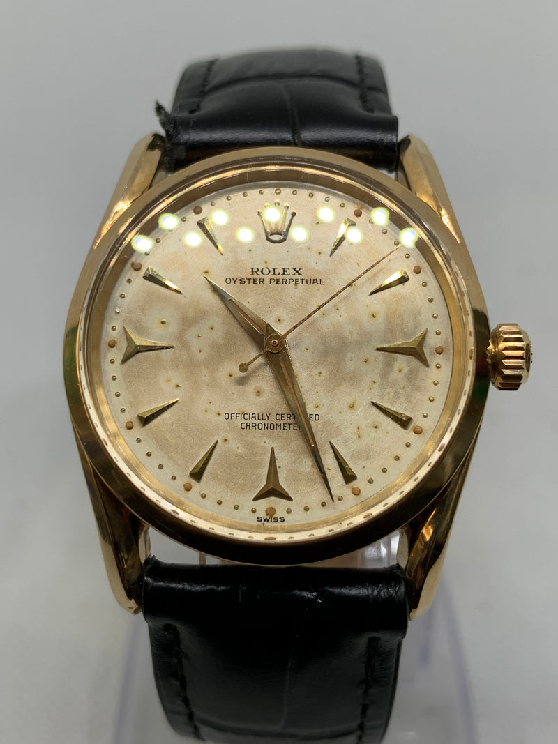Rolex Oyster Perpetual 34 6590 Solid 18K Gold