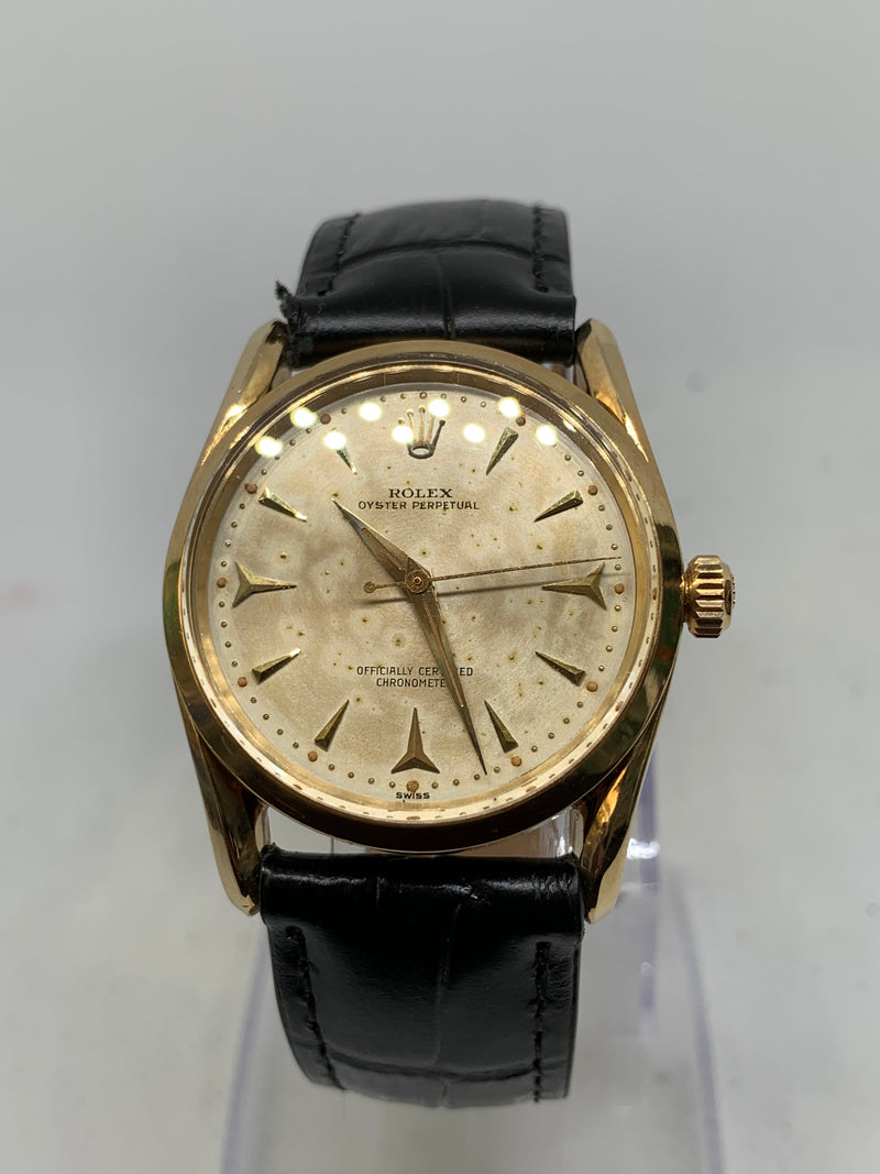 Rolex Oyster Perpetual 34 6590 Solid 18K Gold