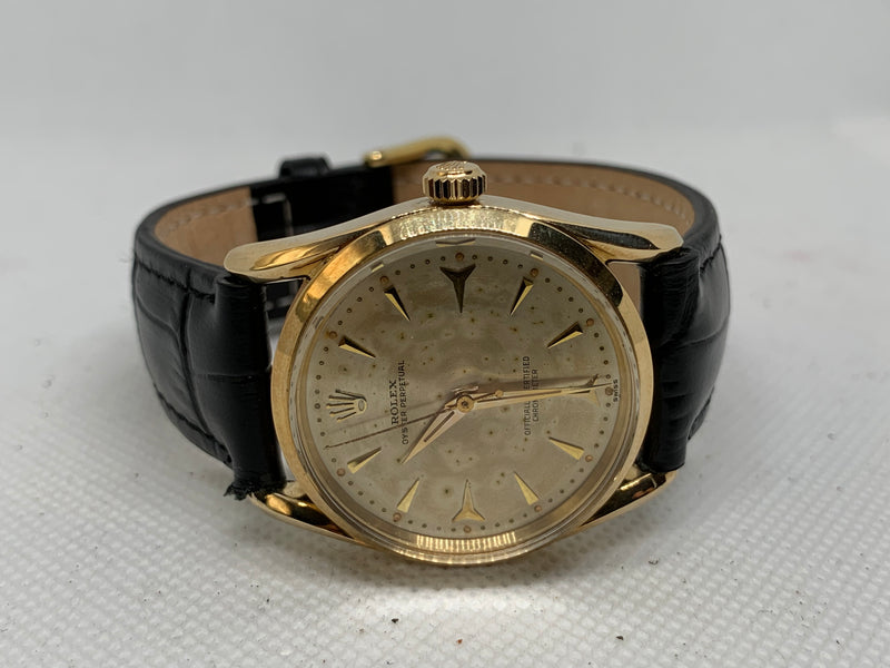 Rolex Oyster Perpetual 34 6590 Solid 18K Gold
