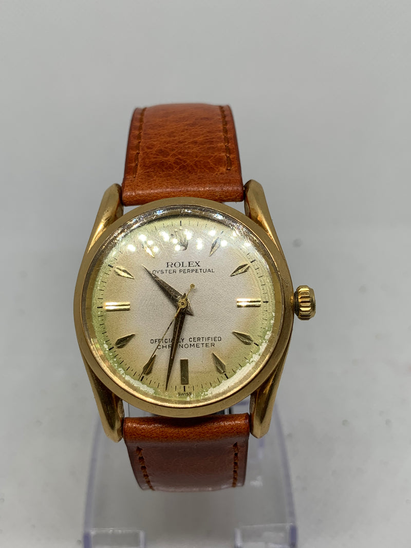 Rolex Oyster Perpetual 34 6590 Solid 18K Gold