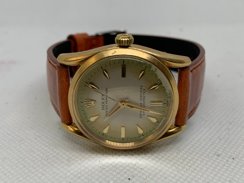 Rolex Oyster Perpetual 34 6590 Solid 18K Gold