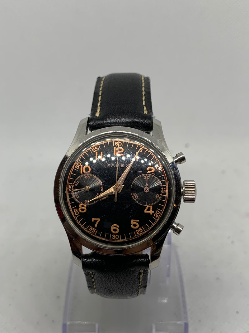 Farex Stepcase Chrono 1940s Valjoux 23