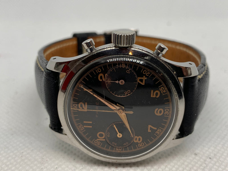 Farex Stepcase Chrono 1940s Valjoux 23