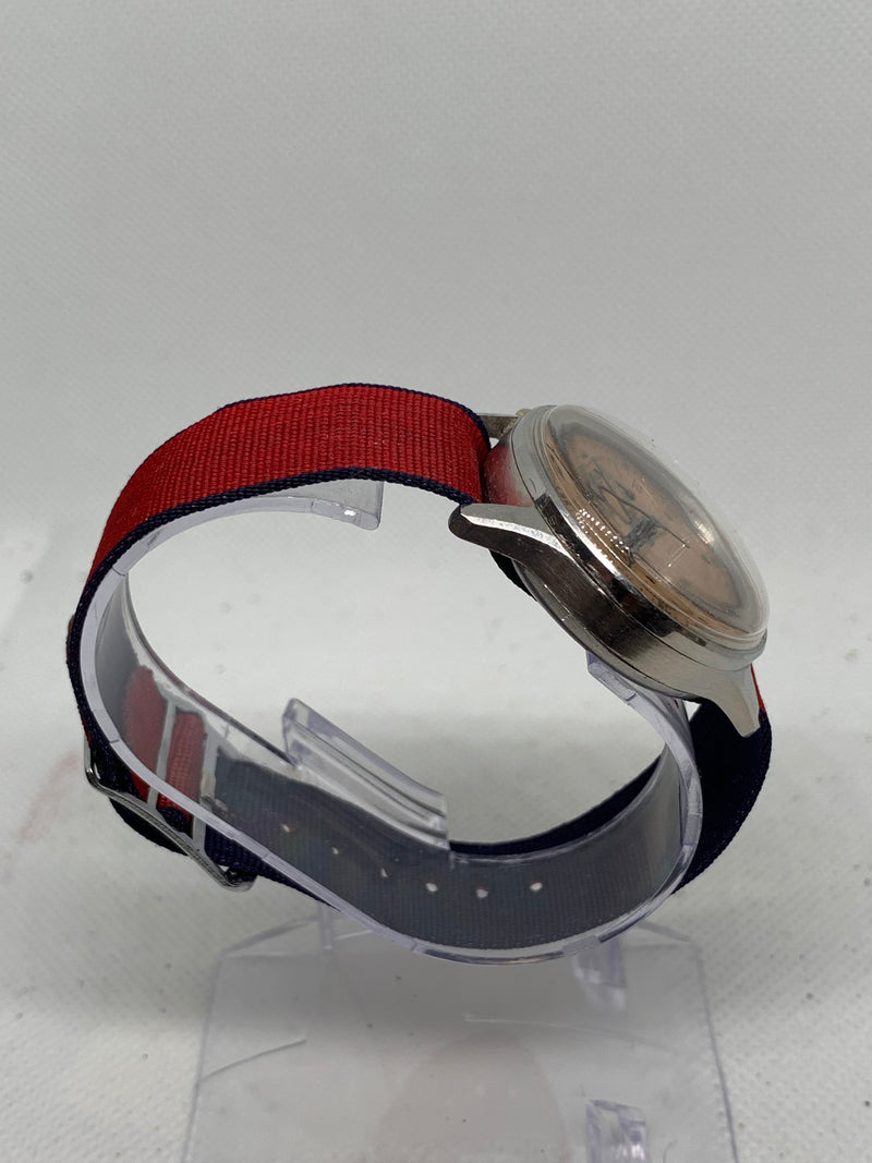 Minerva Salmon Dial Vintage Chronograph WOW