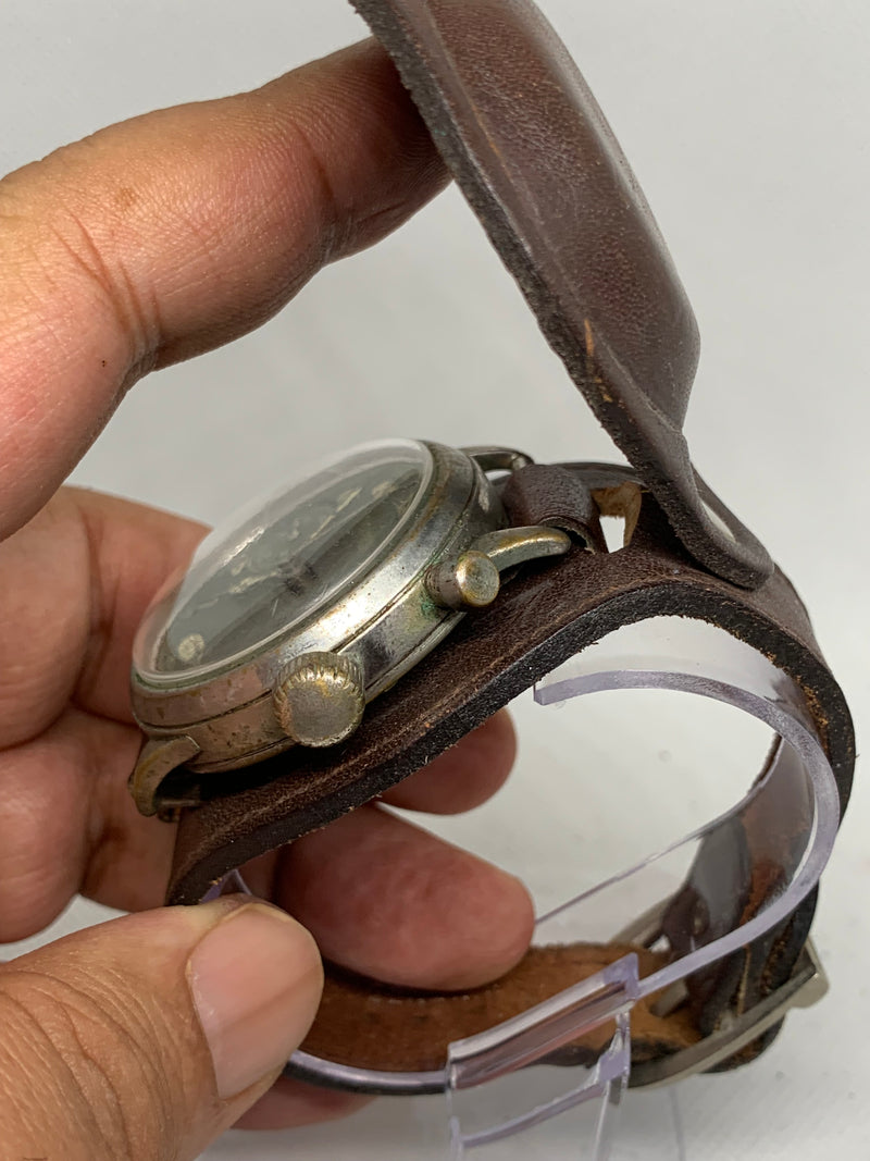 Hanhart Vintage Monopusher Eindrücker Chronograph WW2 Cal.40/50