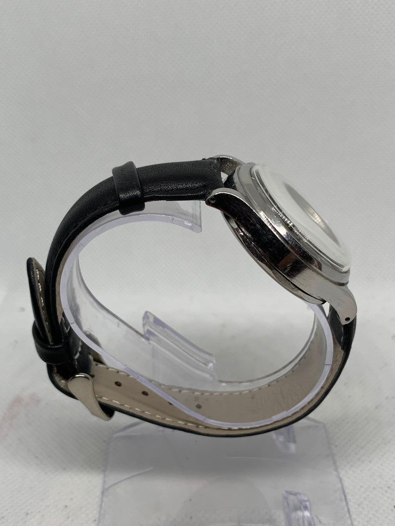 Heuer Vintage Chronograph Big Eyes Black Glossy Dial Valjoux 23 from 50s