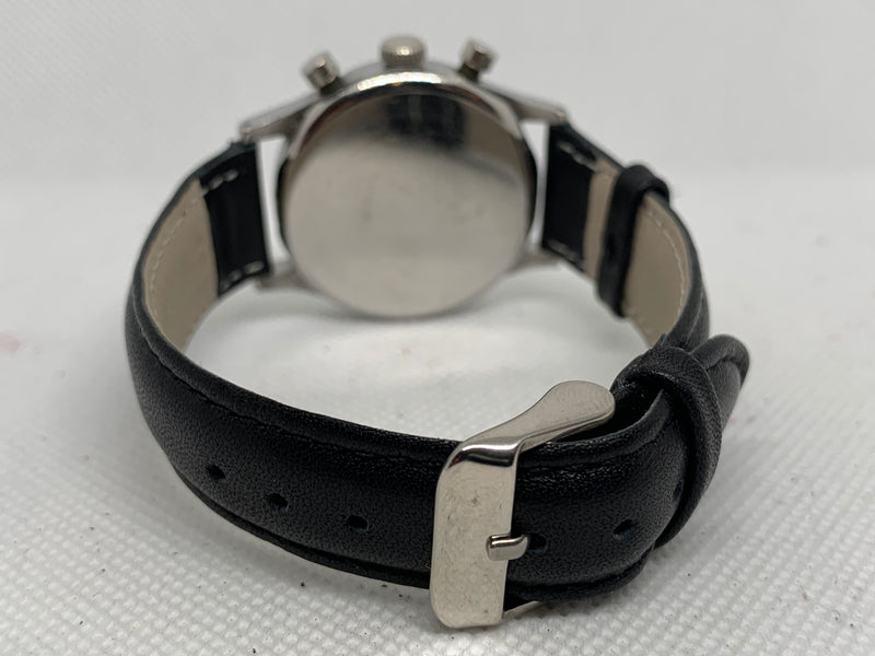 Heuer Vintage Chronograph Big Eyes Black Glossy Dial Valjoux 23 from 50s