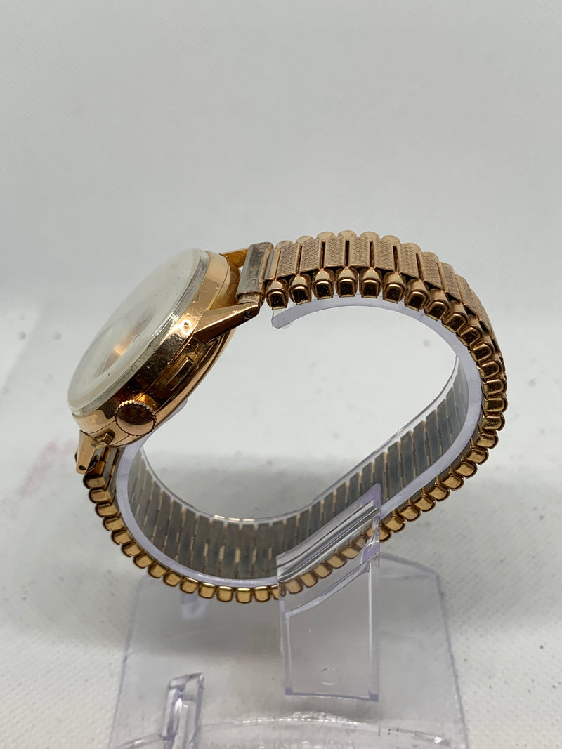 Heuer LEONIDAS VINTAGE CHRONOGRAPH TRIPLE DATE Solid 18K PINK GOLD 36MM VALJOUX 72 C Exlnt