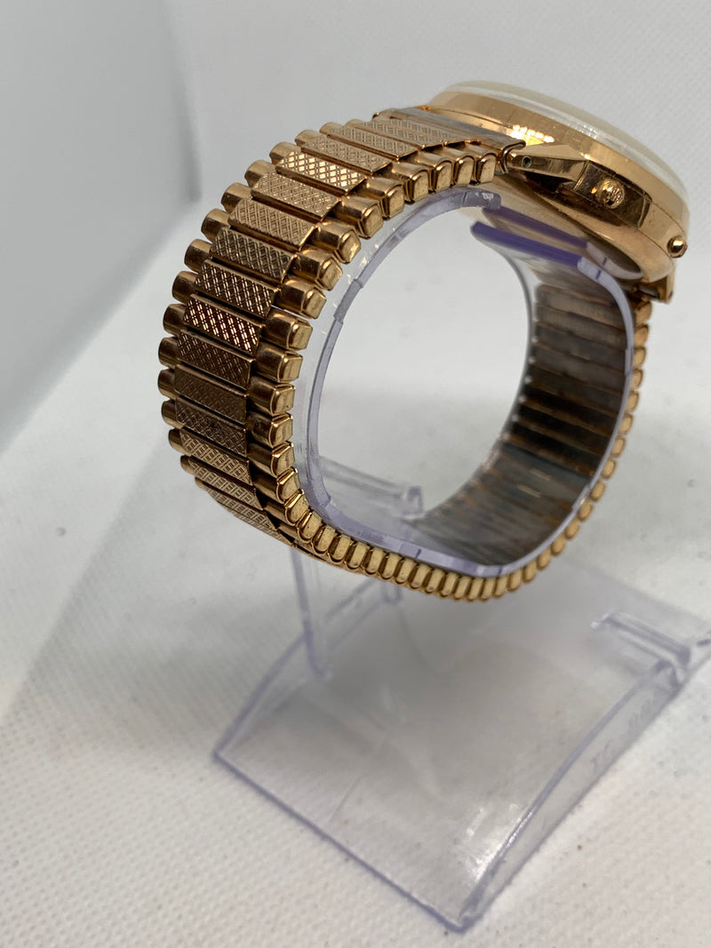 Heuer LEONIDAS VINTAGE CHRONOGRAPH TRIPLE DATE Solid 18K PINK GOLD 36MM VALJOUX 72 C Exlnt