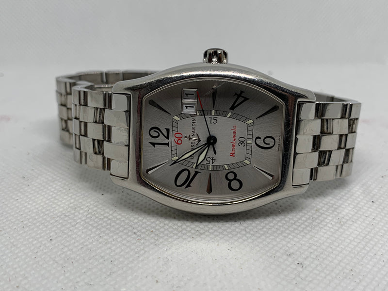 Ulysse Nardin Michelangelo Big Date 233-68 35 x 37mm Silver Dial Steel Braclet Full Set Excellent