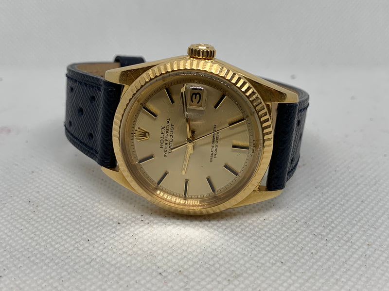 Rolex Datejust 36 36mm 1601 18K Solid Yellow Gold Gold Dial Automatic Watch Unpolished Case