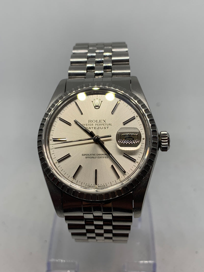 Rolex Datejust 36 Vintage Datejust 1983 Reference 16014 Silver Dial 36mm Case