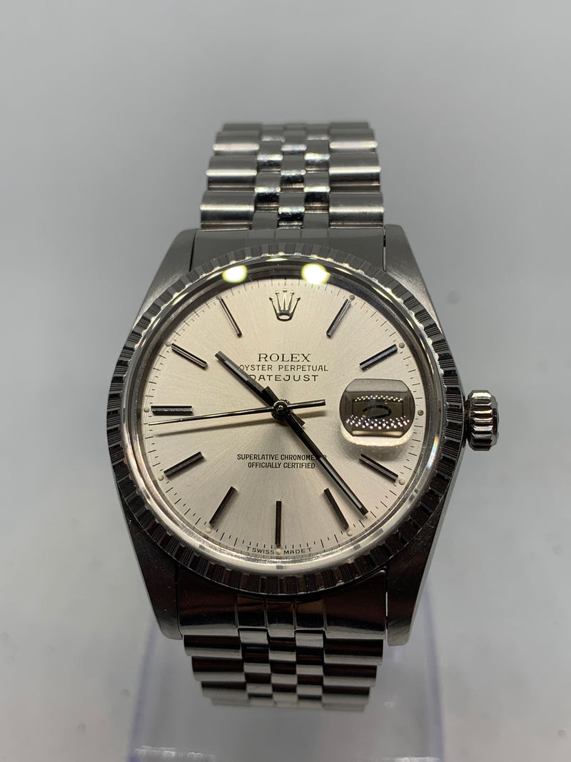 Rolex Datejust 36 Vintage Datejust 1983 Reference 16014 Silver Dial 36mm Case