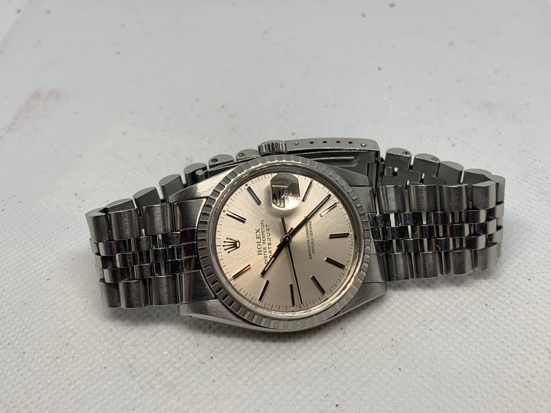 Rolex Datejust 36 Vintage Datejust 1983 Reference 16014 Silver Dial 36mm Case