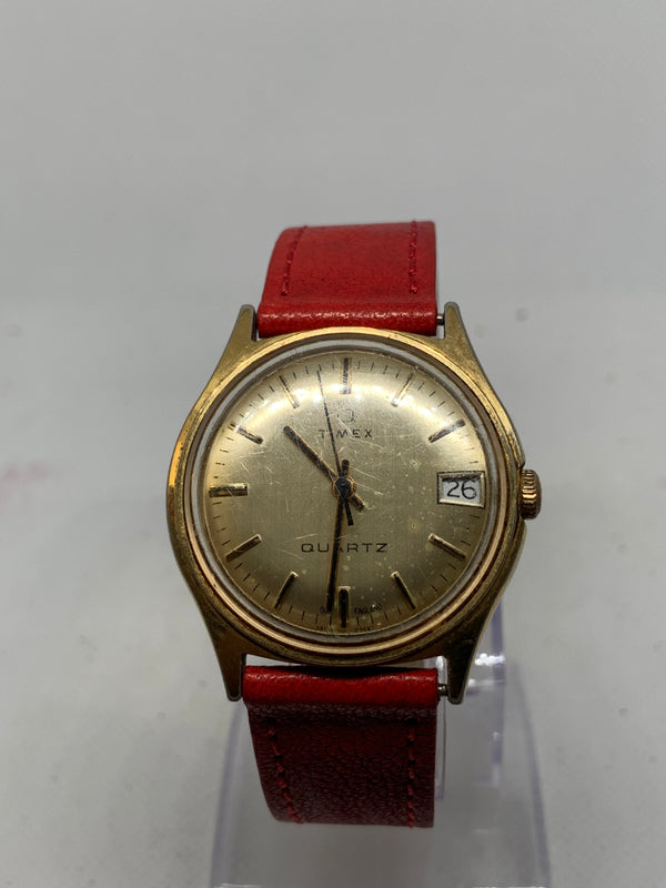 Timex Quartz Date Vintage Watch Ca 1980s