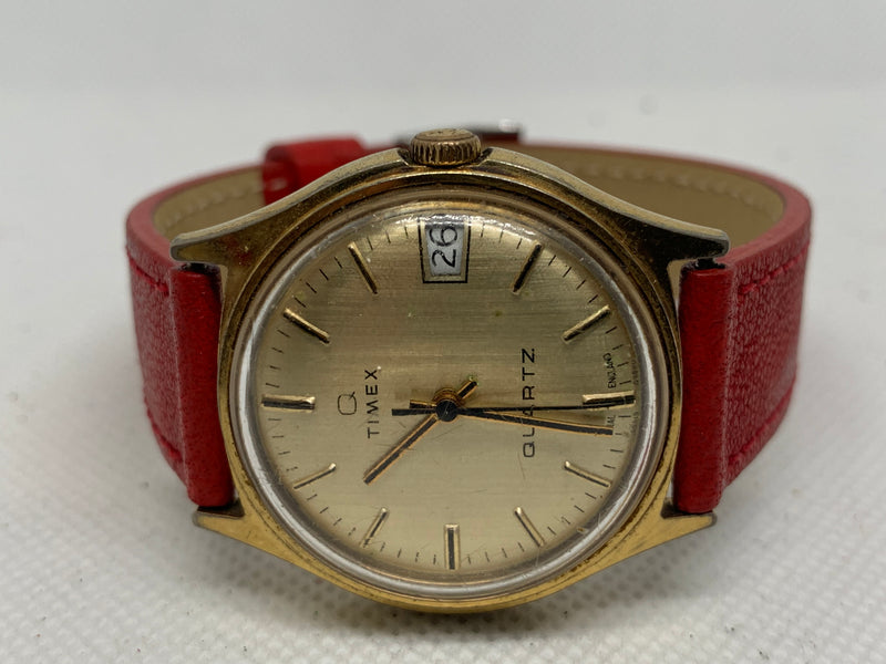 Timex Quartz Date Vintage Watch Ca 1980s