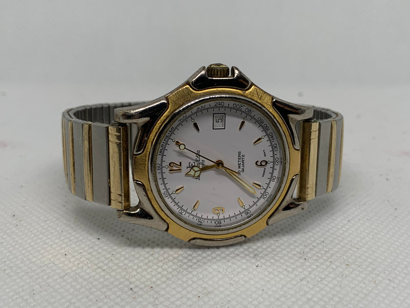 Jacques Edho Paris Quartz Date Vintage Watch Ca 1980s