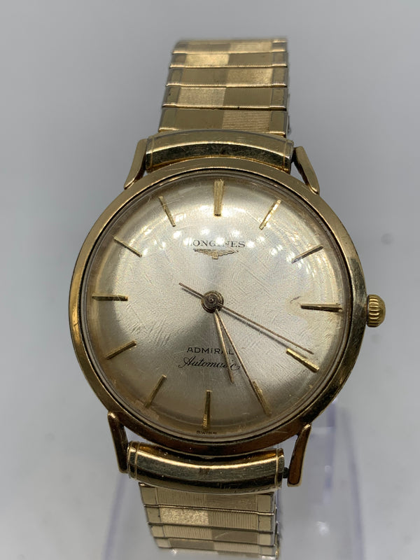 Longines Admiral Vintage 18k GP ADMIRAL Automatic Watch EXLNT SERVICED