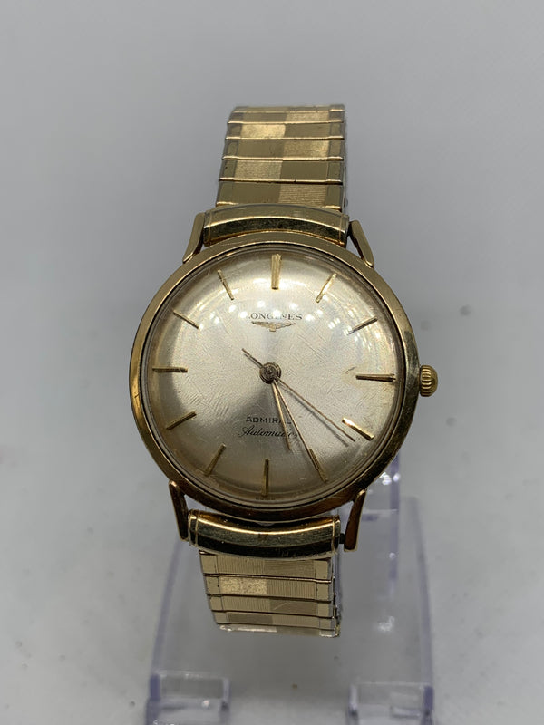Longines Admiral Vintage 18k GP ADMIRAL Automatic Watch EXLNT SERVICED